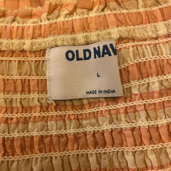 Old Navy Pink and White Plaid Boho Inspired Top Size L - Picture 8 of 11